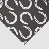 Papier Mousseline Horseshoes Black Equestrian Cowboy Horse Barn (Détail)
