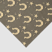 Papier Mousseline Horseshoes et étoiles d'or (Détail)