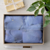 Papier Mousseline Hortensia assez bleu (Cadeau)