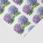 Papier Mousseline Hortensias bleus (Détail)