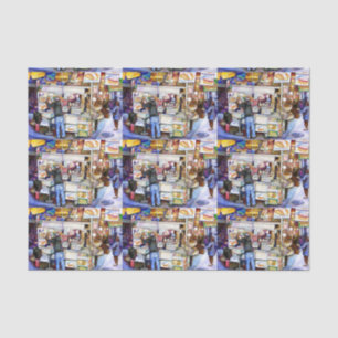 Papier Mousseline Hot Dog God, New York