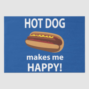 Papier Mousseline Hot Dog Me Rend Heureux Hot Dog