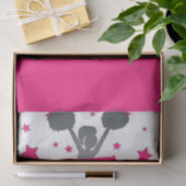 Papier Mousseline Hot Rose & White Stars Cheer Cheer Party (Cadeau)