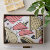 Papier Mousseline Hotdog Burger Doodle BBQ Motif d'anniversaire (Cadeau)