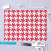 Papier Mousseline Houndstooth élégant en géranium (Artisanat)