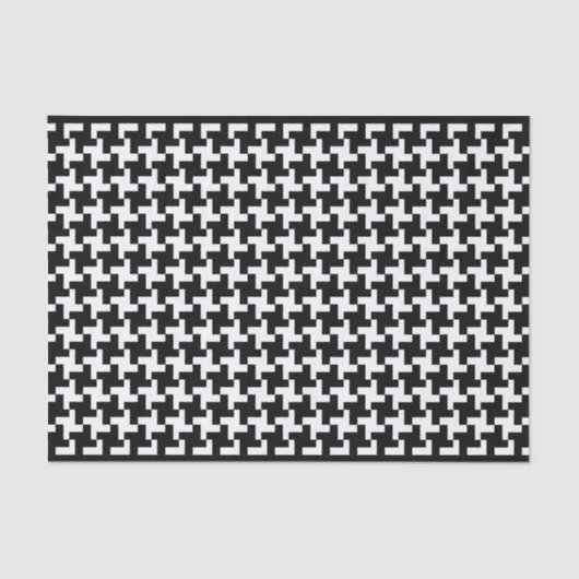 Papier Mousseline Houndstooth vintage (Recto)