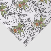 Papier Mousseline Houx Gui (Détail)