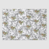 Papier Mousseline Houx Gui (Recto)