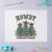 Papier Mousseline Howdy Christmas Cactus Western Xmas (Artisanat)