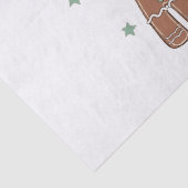 Papier Mousseline Howdy Christmas Cowboy Snowman Western Funny (Détail)