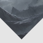 Papier Mousseline Howling Wolf Under the Pleine lune - Découpage (Détail)