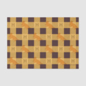 Papier Mousseline HUFFLEPUFF™ Check Plaid Pattern (Recto)