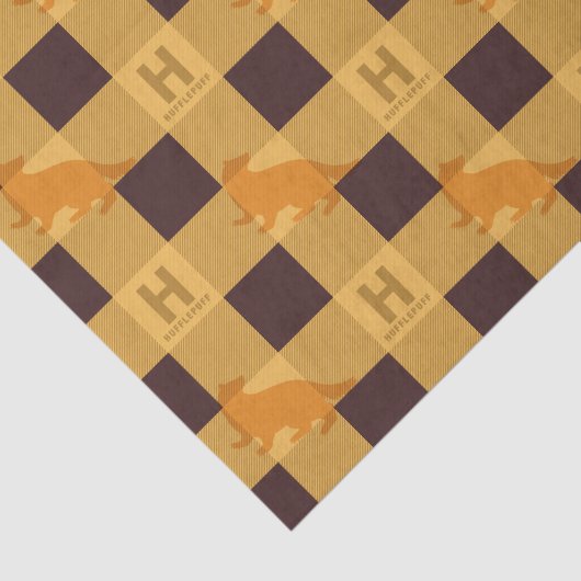 Papier Mousseline HUFFLEPUFF™ Check Plaid Pattern (Détail)