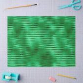 Papier Mousseline Huile à bandes vertes (Artisanat)