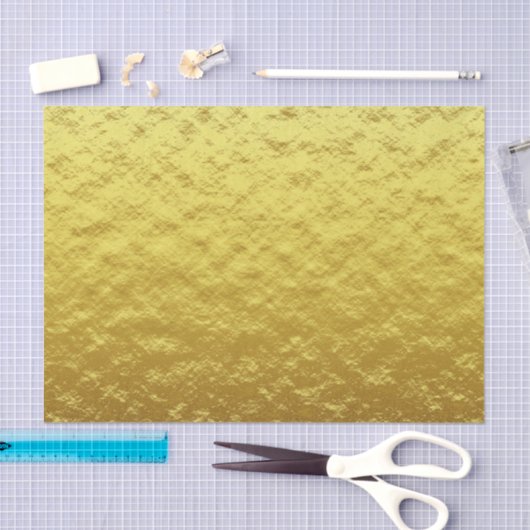 Papier Mousseline Huile d'or texturée (Artisanat)