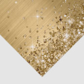 Papier Mousseline Huile Ombre Or Glittery (Détail)