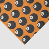 Papier Mousseline Huit boules Y2K Snooker 90s Orange (Détail)