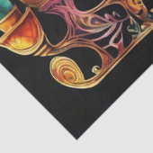 Papier Mousseline Huit Nuits de Lumière ! Aquarelle Menorah (Détail)