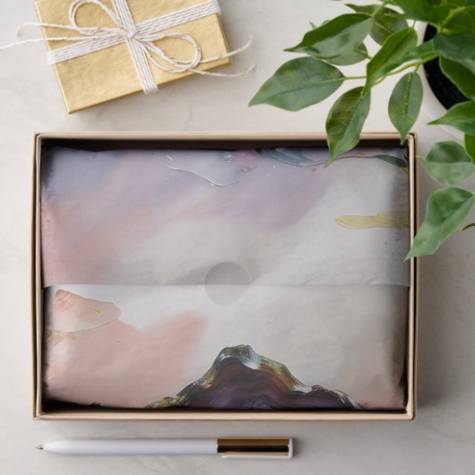 Papier Mousseline Huître aux coquillages perles (Cadeau)