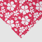 PAPIER MOUSSELINE HULA HAÏIENNE (HIBISCUS) ROUGE (Détail)