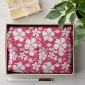 PAPIER MOUSSELINE HULA HAÏIENNE (HIBISCUS) ROUGE (Cadeau)