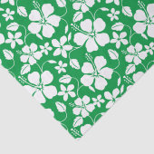 PAPIER MOUSSELINE HULA HAÏIENNE (HIBISCUS) VERT (Détail)