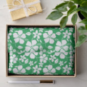 PAPIER MOUSSELINE HULA HAÏIENNE (HIBISCUS) VERT (Cadeau)