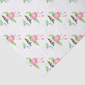 Papier Mousseline Humingbird Et Hybiscus (Détail)