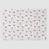 Papier Mousseline Hummingbirds Papier d'enveloppement d'oiseaux colo (Recto)