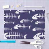 Papier Mousseline Humour de pêche aux os blancs du squelette de pois (Artisanat)