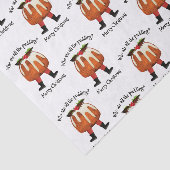 Papier Mousseline Humour de pouding personnalisé Joyeux Noël (Détail)