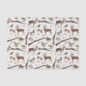 Papier Mousseline Hunting Wildlife Outdoorsman Pattern (Recto)