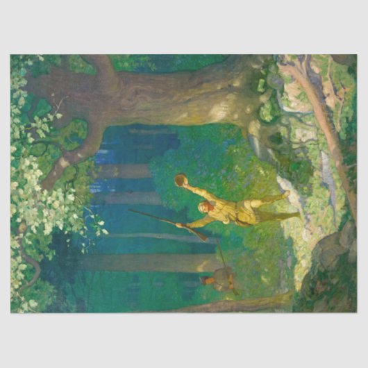 Papier Mousseline Huntsman par Newell Convers Wyeth (Recto)