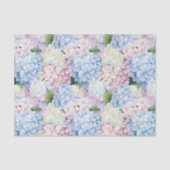 Papier Mousseline Hydrangea Aquarelle Imprimer Papier Tissu (Recto)