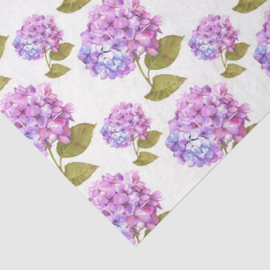 Papier Mousseline Hydrangea Aquarelle série Design 11 (Détail)