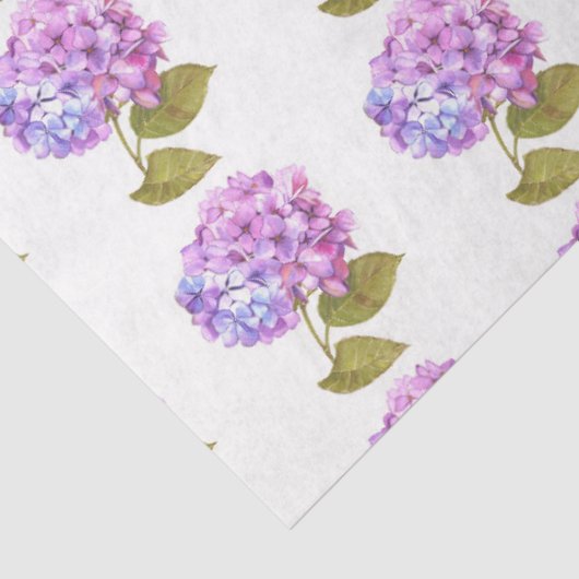 Papier Mousseline Hydrangea Aquarelle série Design 14 (Détail)