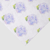 Papier Mousseline Hydrangea Aquarelle Vignette Motif (Détail)