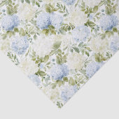 Papier Mousseline Hydrangea Blanc Bleu Fleurs Romantiques Shower de (Détail)