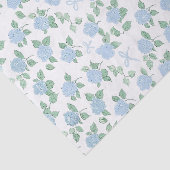 Papier Mousseline Hydrangea Bleu Tendance (Détail)