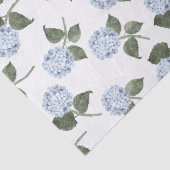 Papier Mousseline Hydrangea Bleue Fleurie (Détail)
