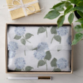 Papier Mousseline Hydrangea Bleue Fleurie (Cadeau)