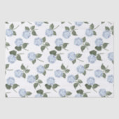 Papier Mousseline Hydrangea Bleue Fleurie (Recto)