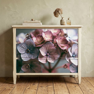 Papier Mousseline Hydrangea Découpage Mauve Rose Poussiéreuse Humeur