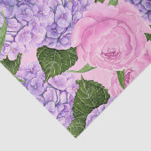 Papier Mousseline Hydrangea et motif de pivoine (Détail)