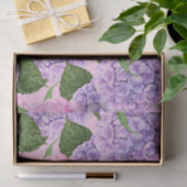 Papier Mousseline Hydrangea et motif de pivoine (Cadeau)