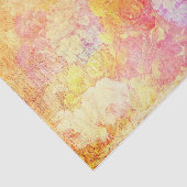 Papier Mousseline Hydrangea fleur rose jardin rose violet orange (Détail)