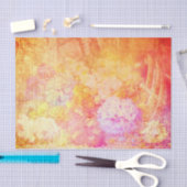 Papier Mousseline Hydrangea fleur rose jardin rose violet orange (Artisanat)