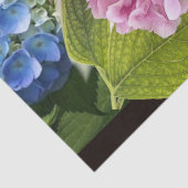 Papier Mousseline Hydrangea Florale Craft découpage bleu rose (Détail)