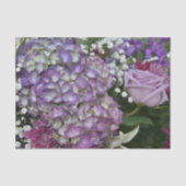 Papier Mousseline Hydrangea Rose Botanique Lilac Purple Floral (Recto)