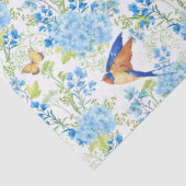 Papier Mousseline Hydrangeas Bleus (Détail)